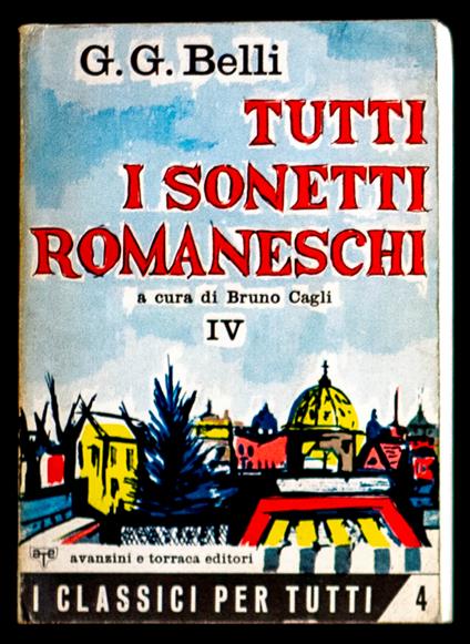 Tutti i sonetti romaneschi IV - copertina