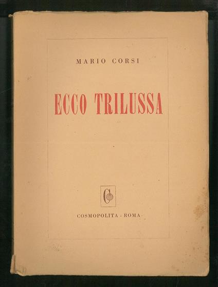 Ecco Trilussa - Mario Corsi - copertina
