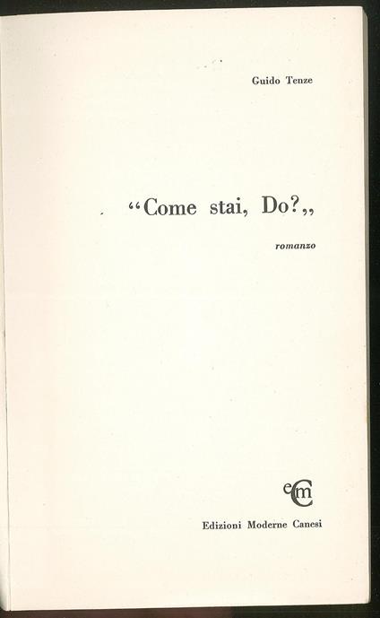 Come stai, Do? - copertina