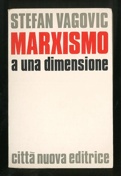 Marxismo a una dimensione - copertina