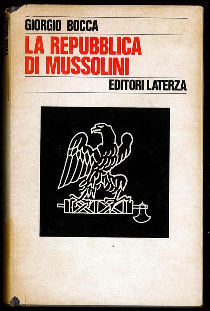 La Repubblica di Mussolini - Giorgio Bocca - copertina