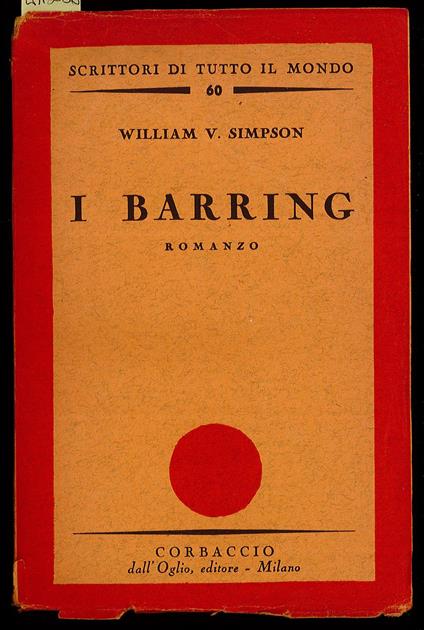 I Barring - William Simpson - copertina