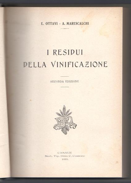 I residui della vinificazione - copertina
