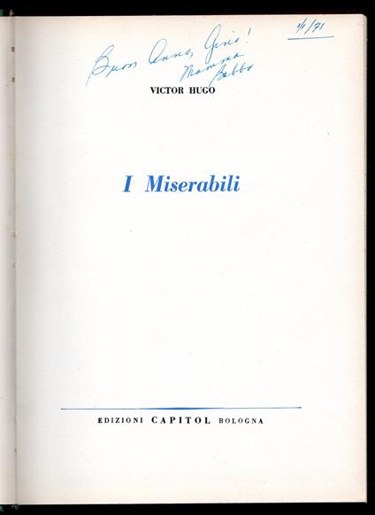 I Miserabili - Victor Hugo - copertina