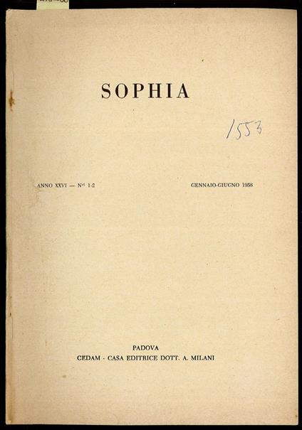 Sophia - Luigi Torraca - copertina