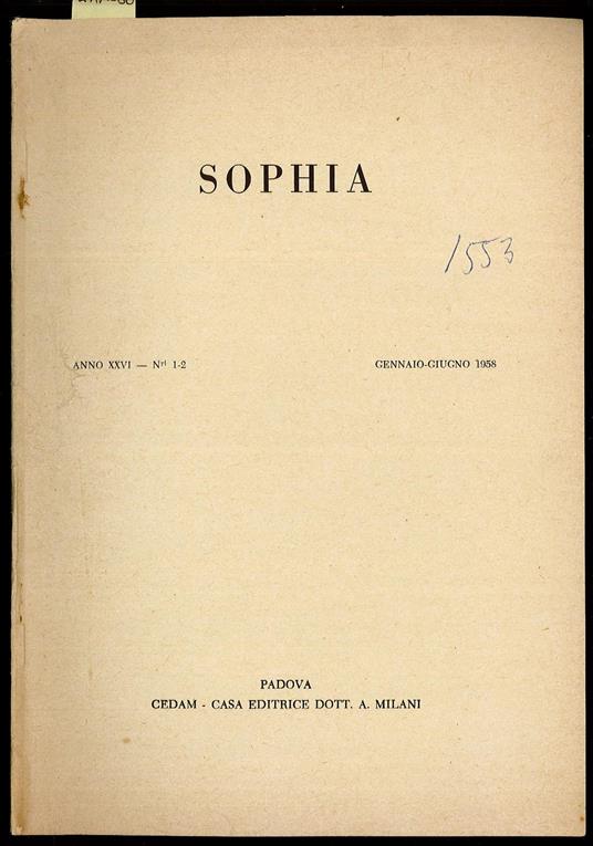 Sophia - Luigi Torraca - copertina