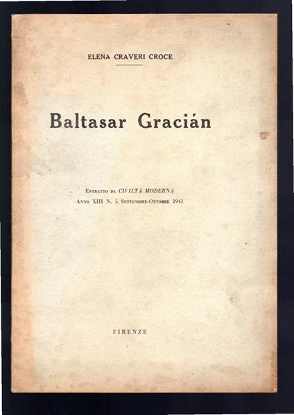 Baltasar Gracian - copertina