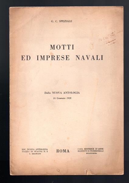 Motti ed imprese navali - copertina