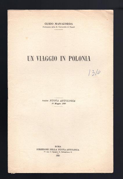 Un viaggio in Polonia - copertina