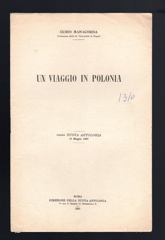 Un viaggio in Polonia - copertina
