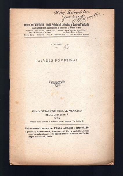 Paludes Pomptinae - copertina