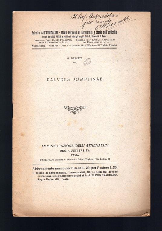 Paludes Pomptinae - copertina