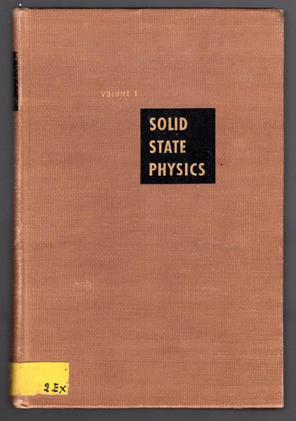 Solid State Physics Volume 1 - Autori Vari - copertina