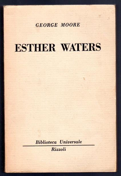 Esther Waters - George Moore - copertina