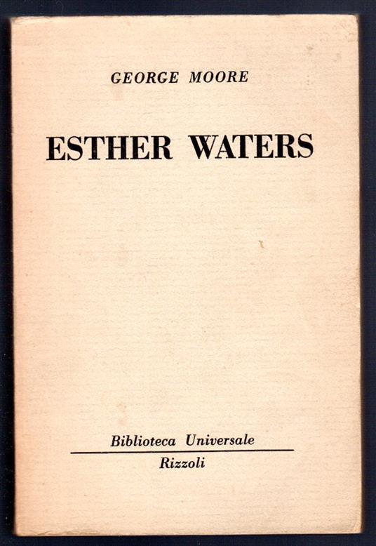 Esther Waters - George Moore - copertina