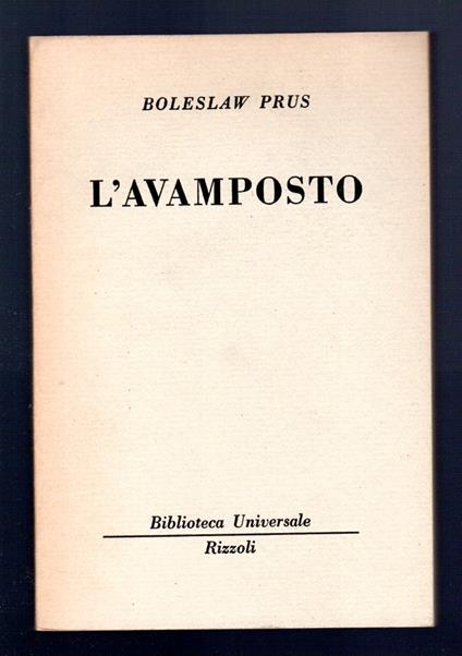 L'avamposto - Boleslaw Prus - copertina