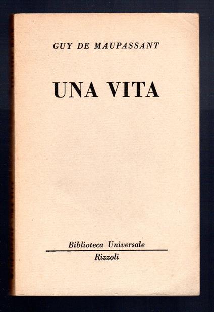 Una vita - Guy de Maupassant - copertina