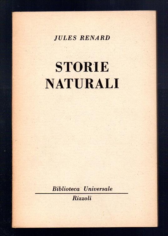 Storie naturali - Jules Renard - copertina