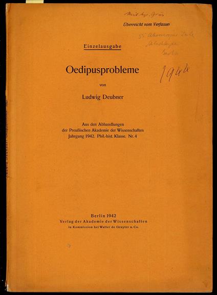 Oedipusprobleme - copertina