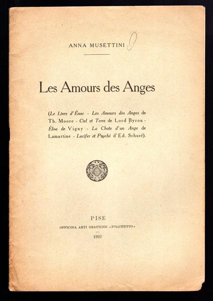 Les Amours des Anges - copertina