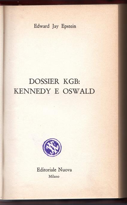 Dossier KGB: Kennedy e Oswald - copertina
