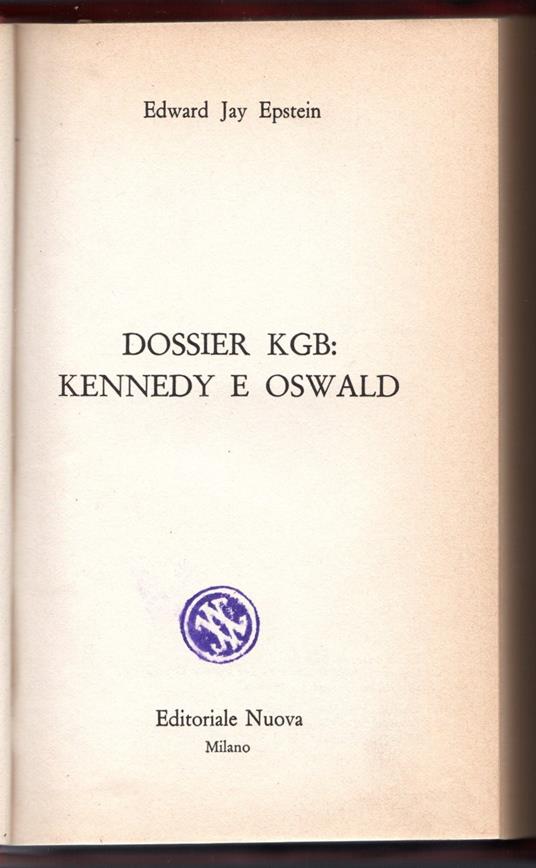 Dossier KGB: Kennedy e Oswald - copertina