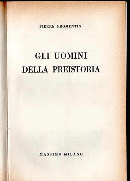 Gli uomini della Preistoria - copertina