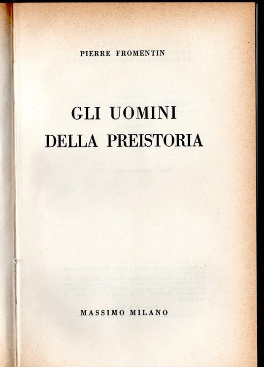 Gli uomini della Preistoria - copertina