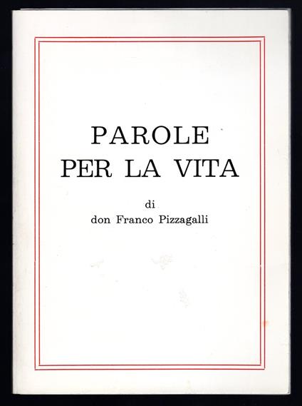 Parole per la vita - copertina