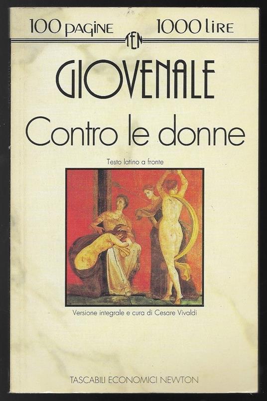 Contro le donne - Decimo Giunio Giovenale - copertina