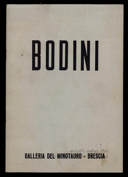 Bodini - copertina
