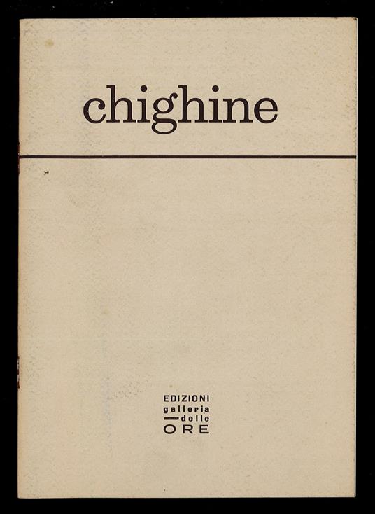 Chighine - copertina