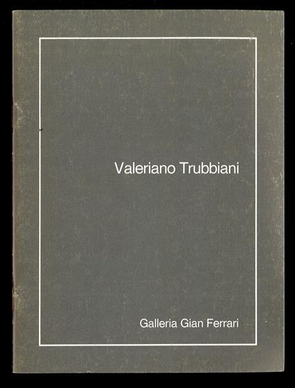 Valeriano Trubbiani - copertina
