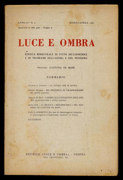 Luce e ombra 1961 n.2 - copertina