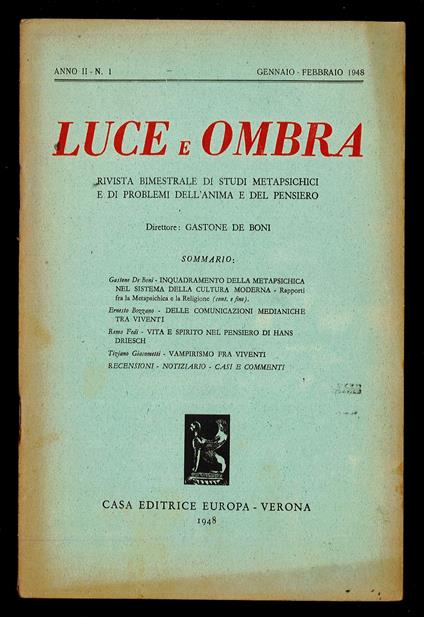 Luce e ombra 1948 n.1 - copertina