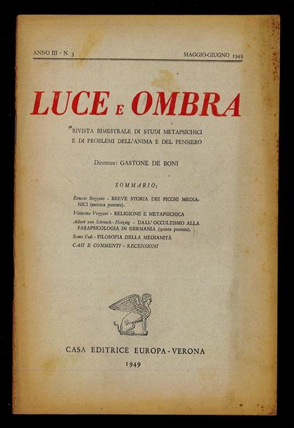 Luce e ombra 1949 n.3 - copertina