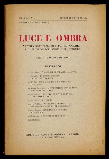 Luce e ombra 1962 n.5 - copertina