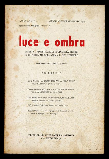 Luce e ombra 1964 n.1 - copertina
