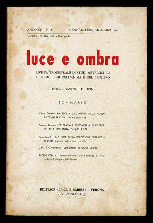 Luce e ombra 1964 n.1 - copertina