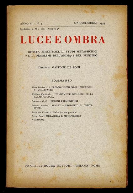 Luce e ombra 1954 n.3 - copertina