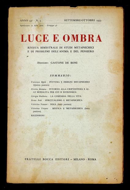 Luce e ombra 1953 n.5 - copertina