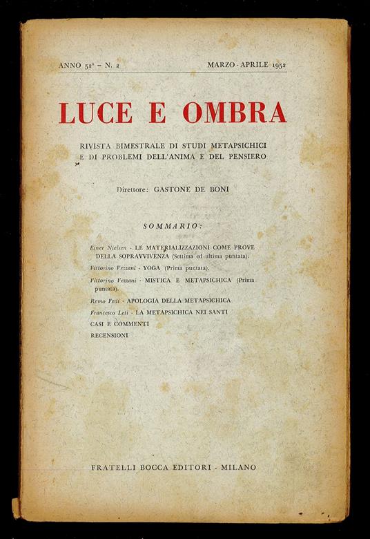 Luce e ombra 1952 n.2 - copertina