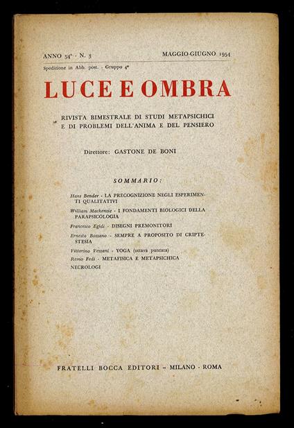Luce e ombra 1954 n.3 - copertina