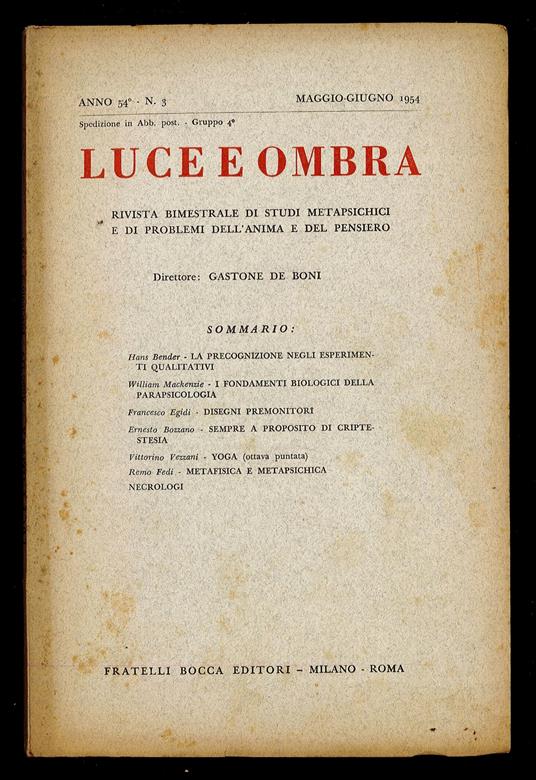 Luce e ombra 1954 n.3 - copertina