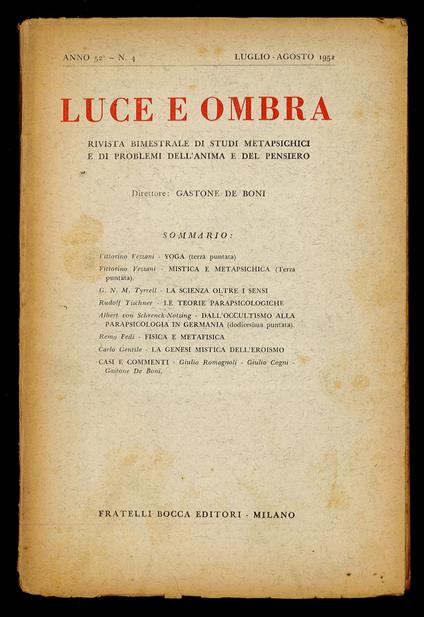 Luce e ombra 1952 n.4 - copertina