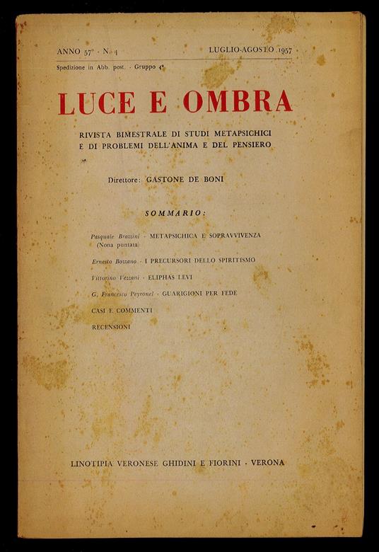 Luce e ombra 1957 n.4 - copertina