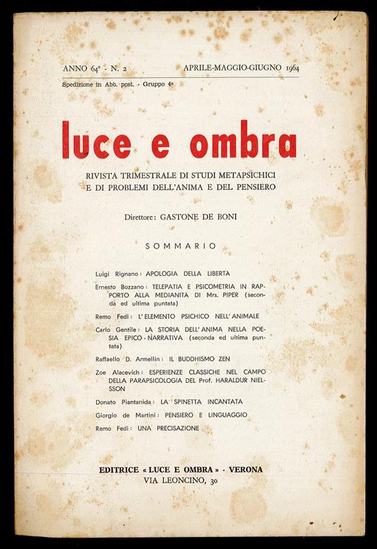 Luce e ombra 1964 n.2 - copertina