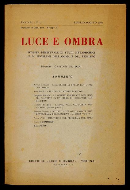 Luce e ombra 1960 n.4 - copertina