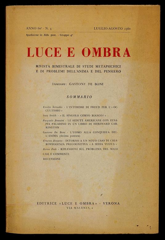 Luce e ombra 1960 n.4 - copertina