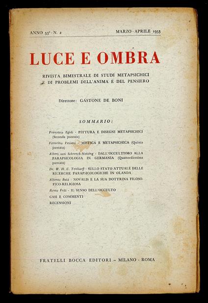 Luce e ombra 1953 n.2 - copertina